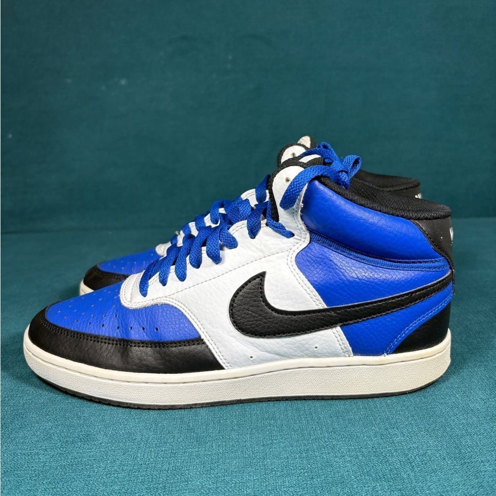 Nike Court Vision Mid Game Royal Blue Black White Sz 8.5 Men’s